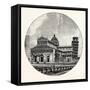 The Cathedral and Campanile Pisa-null-Framed Stretched Canvas