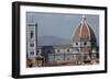 The Cathedral and Giottos Tower in Florence from the Palazzo Vecchio-Filippo Brunelleschi-Framed Photographic Print