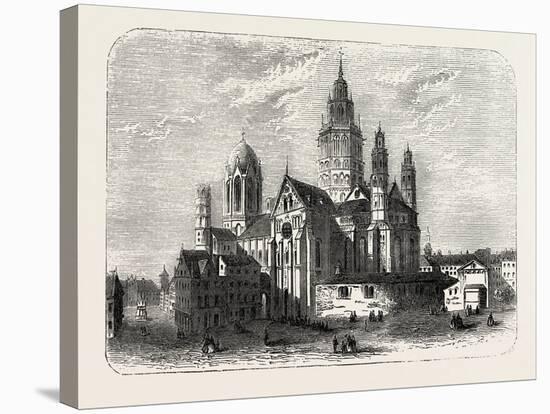 The Cathedral at Mayence Germany, 1882-null-Stretched Canvas