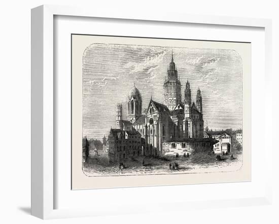 The Cathedral at Mayence Germany, 1882-null-Framed Giclee Print