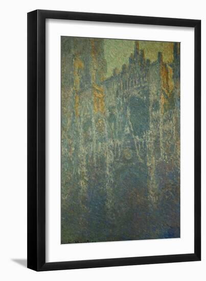 The Cathedral at Rouen, in the Fog, circa 1893-Claude Monet-Framed Giclee Print