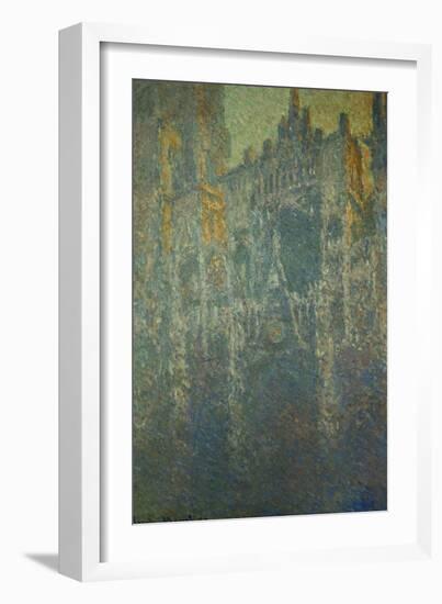 The Cathedral at Rouen, in the Fog, circa 1893-Claude Monet-Framed Giclee Print