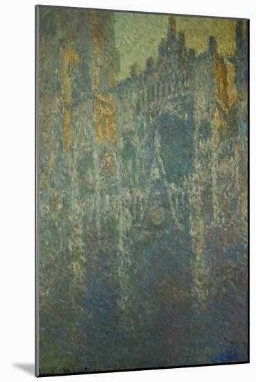 The Cathedral at Rouen, in the Fog, circa 1893-Claude Monet-Mounted Giclee Print