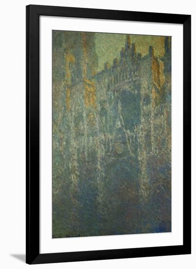 The Cathedral at Rouen, in the Fog, circa 1893-Claude Monet-Framed Giclee Print