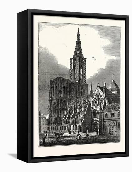 The Cathedral at Strasbourg France-null-Framed Stretched Canvas