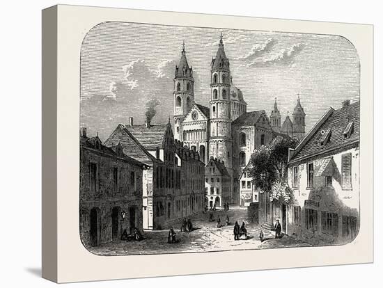 The Cathedral at Worms Germany, 1882-null-Stretched Canvas