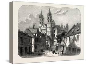 The Cathedral at Worms Germany, 1882-null-Stretched Canvas