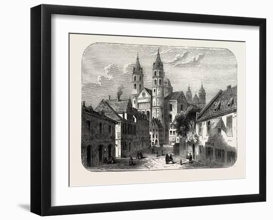 The Cathedral at Worms Germany, 1882-null-Framed Giclee Print