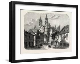 The Cathedral at Worms Germany, 1882-null-Framed Giclee Print