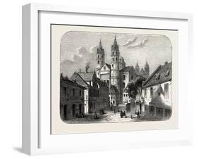 The Cathedral at Worms Germany, 1882-null-Framed Giclee Print