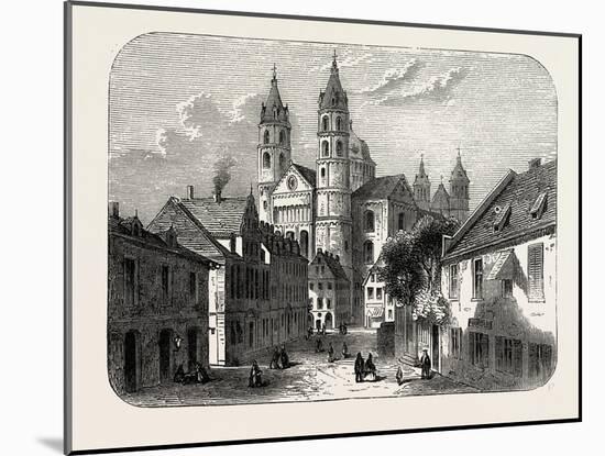 The Cathedral at Worms Germany, 1882-null-Mounted Giclee Print