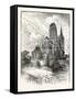 The Cathedral Coutances-null-Framed Stretched Canvas