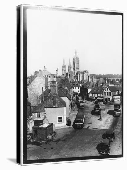 The Cathedral from the Square, Truro, Cornwall-null-Stretched Canvas