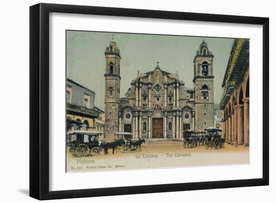 The Cathedral, Havana, Cuba, C1910-null-Framed Giclee Print