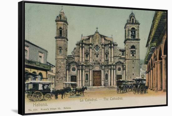 The Cathedral, Havana, Cuba, C1910-null-Framed Stretched Canvas