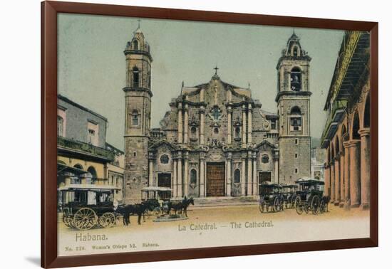 The Cathedral, Havana, Cuba, C1910-null-Framed Giclee Print