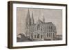 The Cathedral in Cologne from L'Illustrazione Italiana of 14th November 1880, Germany 19th Century-null-Framed Giclee Print