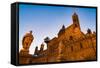 The Cathedral in Palermo at Night, Palermo, Sicily, Italy, Europe-Martin Child-Framed Stretched Canvas