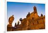 The Cathedral in Palermo at Night, Palermo, Sicily, Italy, Europe-Martin Child-Framed Photographic Print