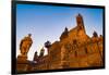 The Cathedral in Palermo at Night, Palermo, Sicily, Italy, Europe-Martin Child-Framed Photographic Print