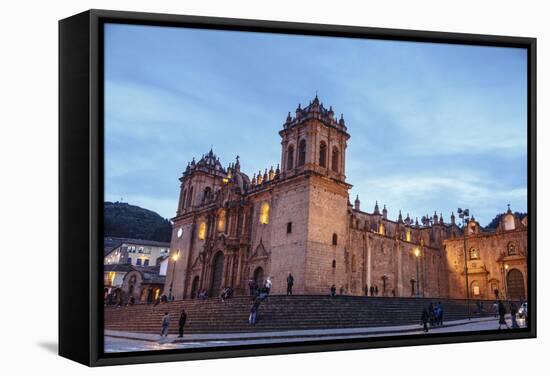 The Cathedral in Plaza De Armas, Cuzco, UNESCO World Heritage Site, Peru, South America-Yadid Levy-Framed Stretched Canvas