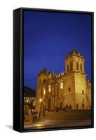 The Cathedral in Plaza De Armas, Cuzco, UNESCO World Heritage Site, Peru, South America-Yadid Levy-Framed Stretched Canvas