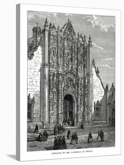 The Cathedral, Mexico City, Mexico, 19th Century-null-Stretched Canvas