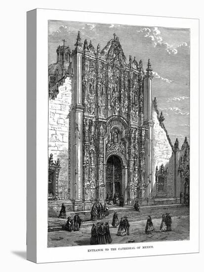 The Cathedral, Mexico City, Mexico, 19th Century-null-Stretched Canvas