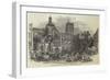 The Cathedral of Dieppe, Visit of the French Royal Family from the Chateau D'Eu-null-Framed Giclee Print