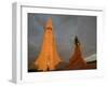 The Cathedral of Domkirkjan, Lit by the Midnight Sun, Reykjavik, Iceland, Polar Regions-David Pickford-Framed Premium Photographic Print