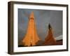 The Cathedral of Domkirkjan, Lit by the Midnight Sun, Reykjavik, Iceland, Polar Regions-David Pickford-Framed Photographic Print