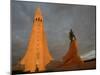 The Cathedral of Domkirkjan, Lit by the Midnight Sun, Reykjavik, Iceland, Polar Regions-David Pickford-Mounted Photographic Print