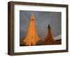 The Cathedral of Domkirkjan, Lit by the Midnight Sun, Reykjavik, Iceland, Polar Regions-David Pickford-Framed Photographic Print