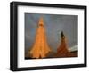 The Cathedral of Domkirkjan, Lit by the Midnight Sun, Reykjavik, Iceland, Polar Regions-David Pickford-Framed Photographic Print