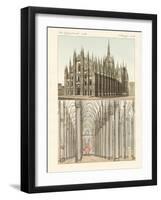 The Cathedral of Milan-null-Framed Giclee Print