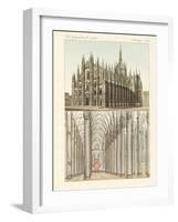 The Cathedral of Milan-null-Framed Giclee Print