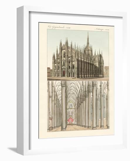 The Cathedral of Milan-null-Framed Giclee Print