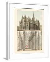 The Cathedral of Milan-null-Framed Giclee Print