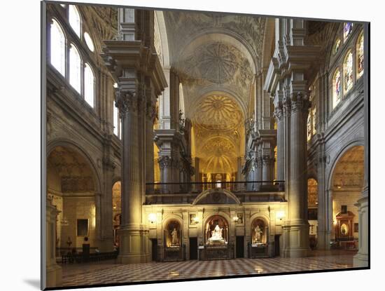 The Cathedral of Mßlaga Is a Renaissance Church in City of Mßlaga in Andalusia in Southern Spain-David Bank-Mounted Photographic Print