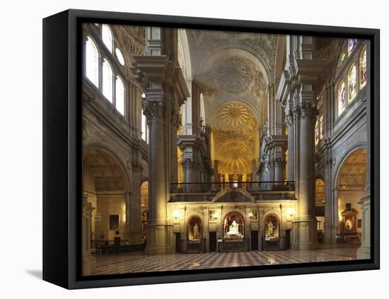 The Cathedral of Mßlaga Is a Renaissance Church in City of Mßlaga in Andalusia in Southern Spain-David Bank-Framed Stretched Canvas