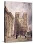 The Cathedral of Notre Dame, Paris, 1836-Thomas Shotter Boys-Stretched Canvas