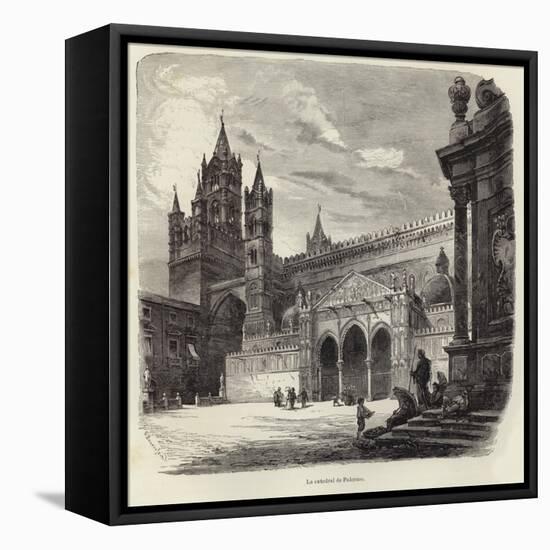 The Cathedral of Palermo-Gustave Bauernfeind-Framed Stretched Canvas