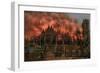 The Cathedral of Rheims During the Bombardment by German Artillery, 19th September, 1914-null-Framed Giclee Print