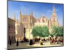 The Cathedral of Seville-Achille Zo-Mounted Giclee Print