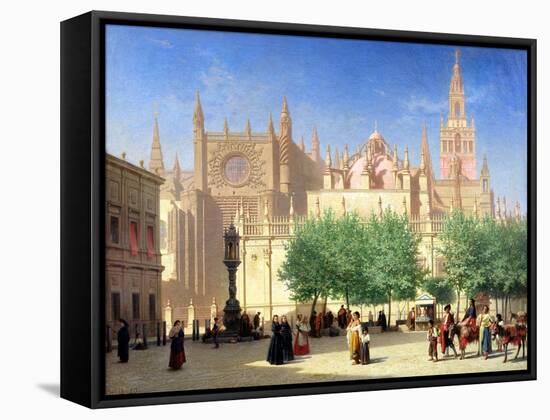 The Cathedral of Seville-Achille Zo-Framed Stretched Canvas