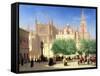 The Cathedral of Seville-Achille Zo-Framed Stretched Canvas