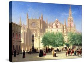 The Cathedral of Seville-Achille Zo-Stretched Canvas