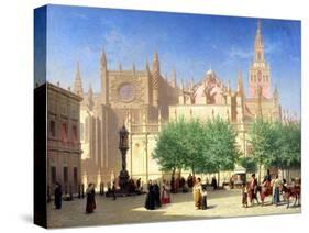 The Cathedral of Seville-Achille Zo-Stretched Canvas