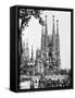The Cathedral of the Sagrada Familia in Barcelona, 1939-null-Framed Stretched Canvas