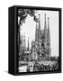 The Cathedral of the Sagrada Familia in Barcelona, 1939-null-Framed Stretched Canvas